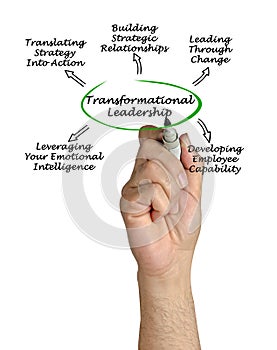 Diagram of Transformational Leadership photo