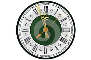 Dial of analog clock