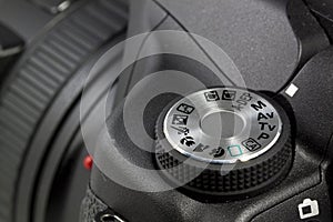 Dial button on DSLR camera