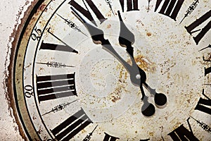 Dial of old antiquarian watch