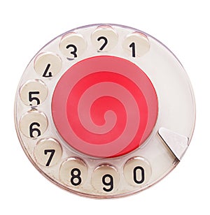 Dial of telephone