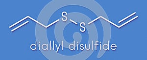 Diallyl disulfide garlic molecule. One of the compounds responsible for taste, smell and health effects of garlic. Skeletal