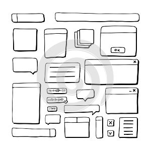 dialog boxes old. Retro pc elements, user interface, operating system, windows, icons in trendy retro style. old
