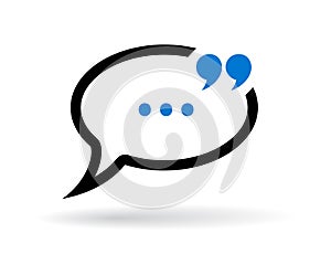 Dialog chat vector icon