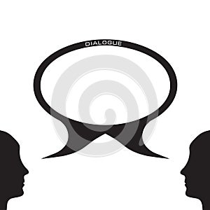 Dialog concept illustration
