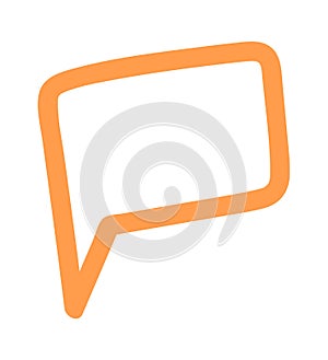 Dialog speech bubble chatbox doodle