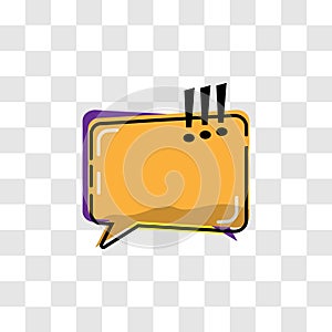 Dialogue box cartoon concept popart style