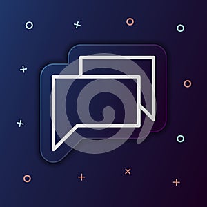 Dialogue bubble nolan button icon. Simple thin line, outline vector of web icons for ui and ux, website or mobile application