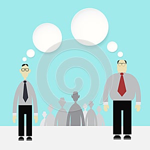 Dialogue of the chief and the subordinate