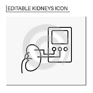 Dialysis line icon photo