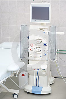 Dialysis machine in hospital photo