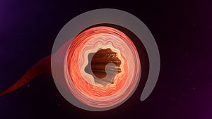 Diameter of the blood vessels