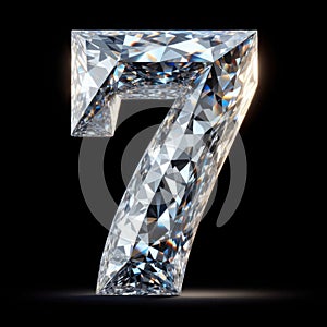 diamond alphabet - number SEVEN - Type 7
