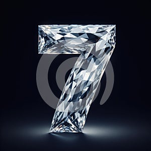 diamond alphabet - number SEVEN - Type 7