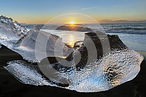 Diamond beach, Jokulsarlon ,Iceland