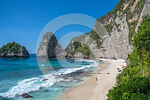 Diamond beach in Nusa Penida island, Bali, Indonesia