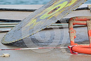 Diamond blade ready for use on concrete