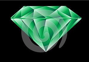 Diamond cut emerald