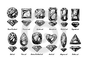 Diamond cuts and shapes