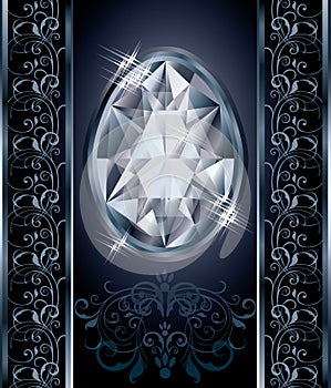 Diamond Easter egg cover design