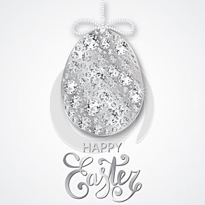 Diamond Easter egg decoration.