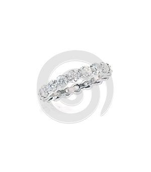 Diamond engagement anniversary eternity ring for wedding