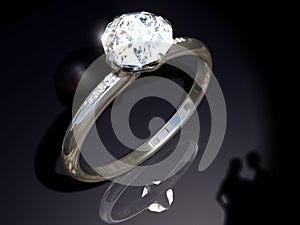 Diamond engagement ring