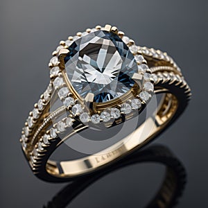 Diamond Engagement Ring Close up