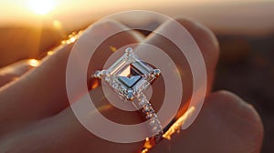 The Diamond Engagement Ring.AI generated image
