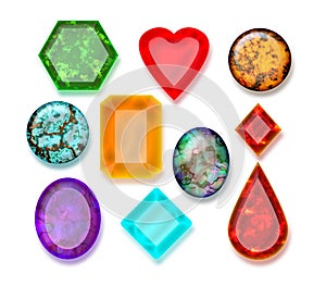 Diamond Gemstone Buttons