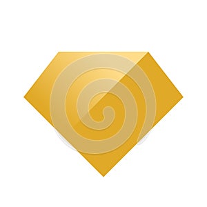 Diamond gold logo vector, golden diamond icon