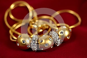 Diamant a zlato náhrdelník 