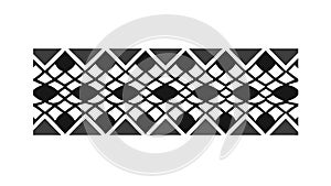 Diamond Grid Geometric Pattern Border, Modern Abstract Design, vector design Generative AI
