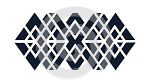 Diamond Grid Pattern Outline: Abstract Geometric Texture, vector design Generative AI