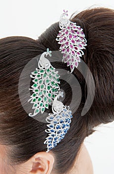 Diamond hair pin