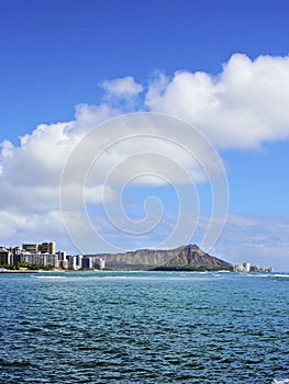 Diamond Head Crater and Waikiki in Honolulu Hawaii