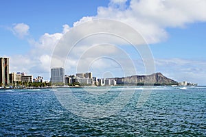 Diamond Head Crater and Waikiki in Honolulu Hawaii