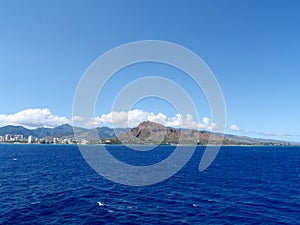 Diamond head and the Gold Coast of Oahu