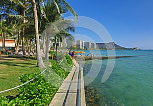 Diamond Head hawaii Panoramic photo