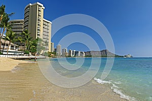 Diamond Head hawaii Panoramic from the beach!