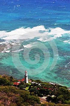 Diamond Head Lighthouse in Honolulu, Hawaii photo