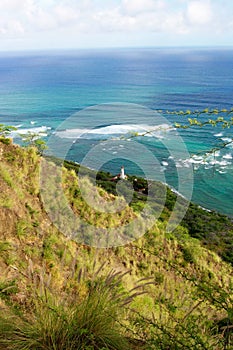 Diamond head Lighthouse view from the top.