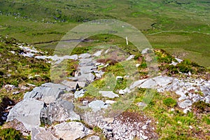 Diamond hill trail path in Letterfrack