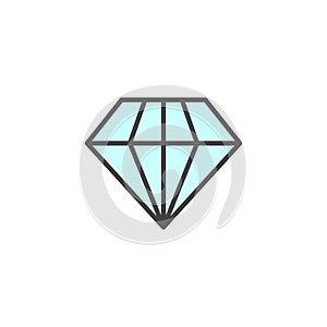 Diamond icon in colored version