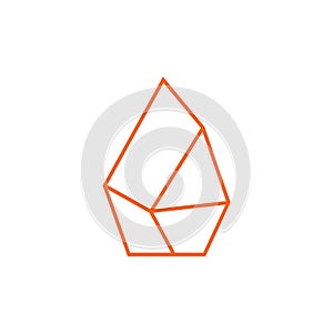 Diamond icon logo design template