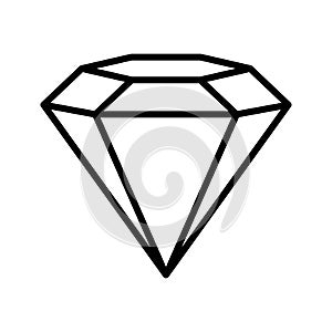 Diamond icon vector sign and symbol on trendy design.