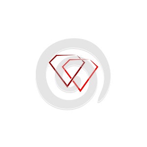 Diamond Icon Web isolated on white background