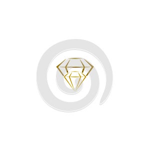 Diamond Icon Web isolated on white background