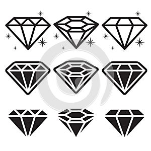 Diamond Icons Set