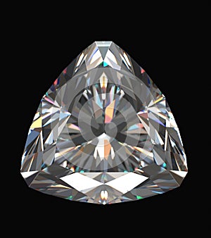 Diamond isolated on black background